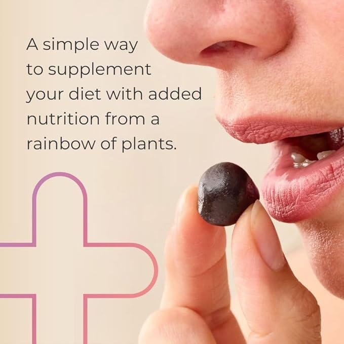 Juice Plus+ Fruit, Vegetable & Berry Blend Soft Chews (Chewables) - 30 Plant-Based Ingredients! Vegan Gummies for Kids & Adults - Gluten-Free, Non-GMO, No HFCS - Prepacked 3 Pouches (30 Chews Each) Juice Plus+ buy supplements Au