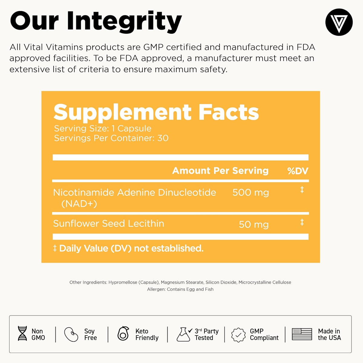 Vital Vitamins Women's Multivitamin Complex + NAD+ Supplement