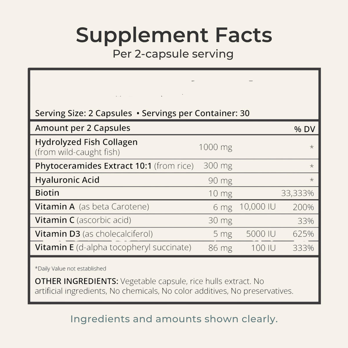Zi-Collagen Marine Collagen Capsules for Skin, Hair & Nails Support – with Phytoceramides, Hyaluronic Acid, Biotin