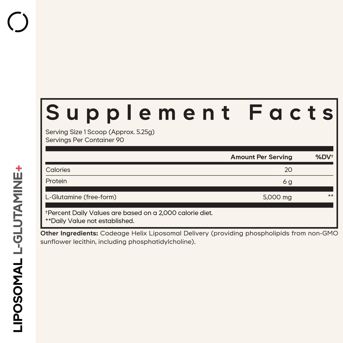 Codeage Liposomal L-Glutamine Powder - High-Potency L-Glutamine 5,000 mg per Serving - 3-Month Supply - Liposomal Delivery, Free-Form Amino Acid, Unflavored Glutamine - Non-GMO Gluten-Free - 16.67 oz CodeageBuy Supplements Australia
