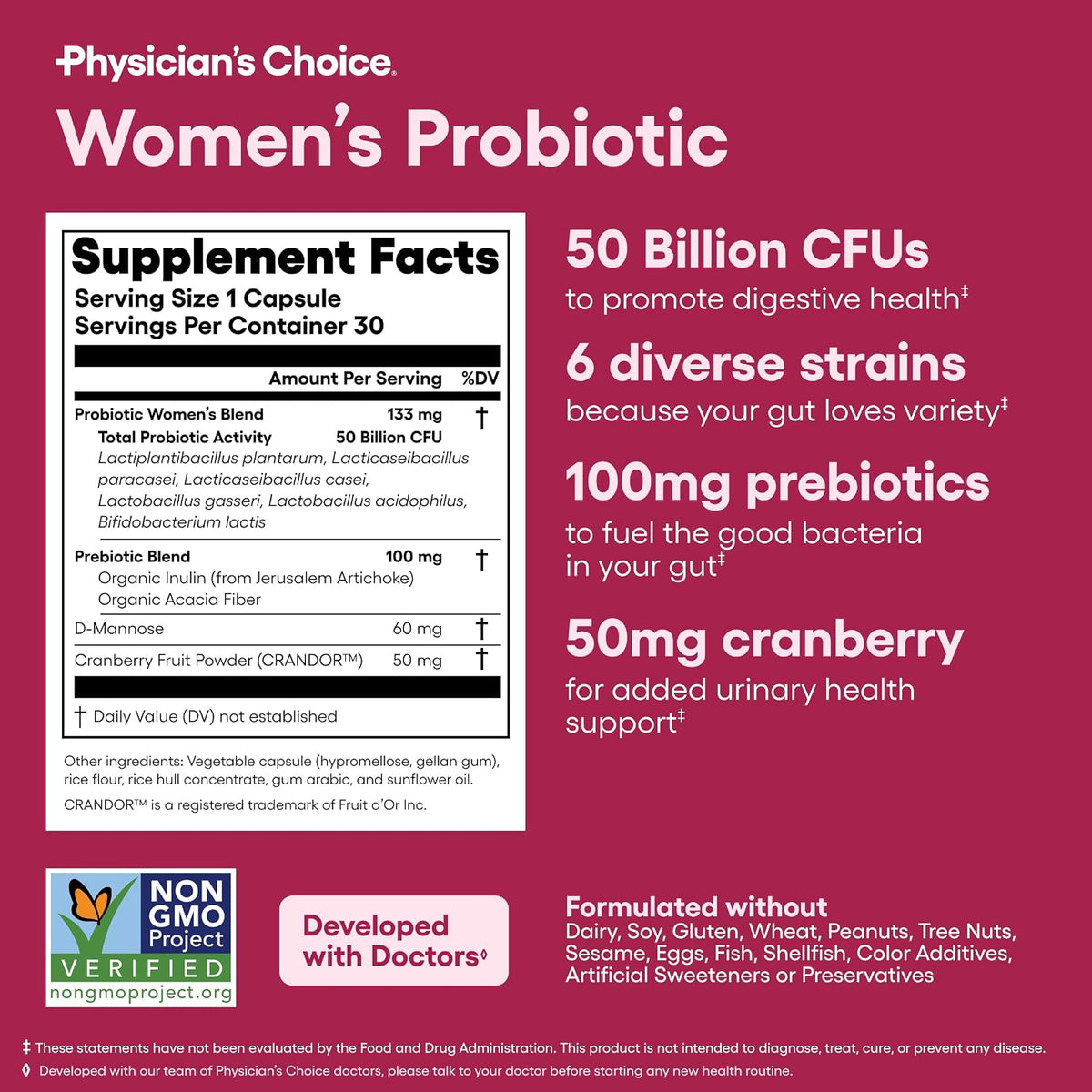 Physician's CHOICE Feminine Power Duo Bundle - Vaginal Probiotic + Womens Probiotic Bundle
