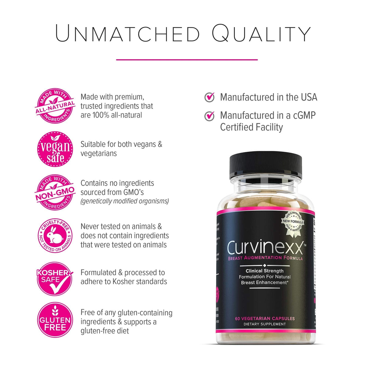 CURVINEXX (3 Bottles) - Natural Breast Toning and Firming Supplement. Lift, Firm and Enhance your Bust Naturally... Curvinexx buy supplements Au