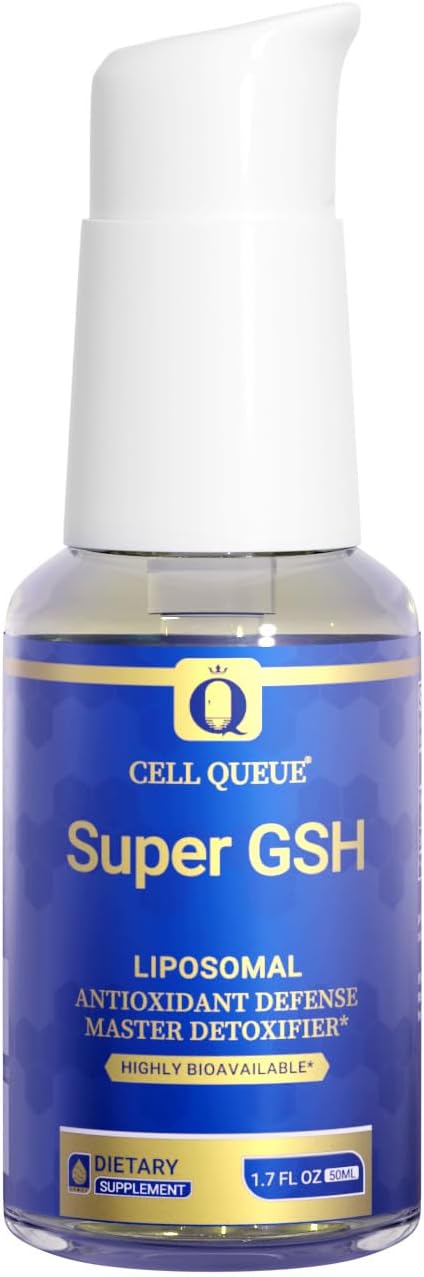 Liposomal Glutathione Liquid Supplement - Cellular Antioxidant Support with Phosphatidylcholine - Supports Liver Health, Immune System, Skin Radiance & Healthy Aging, 1.7 fl oz | Ultra High Absorption Glutathione Supplement with Reduced Glutathione & Phos