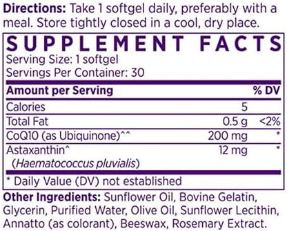 NAOMI Bergamot 1000mg Astaxanthin and CoQ10