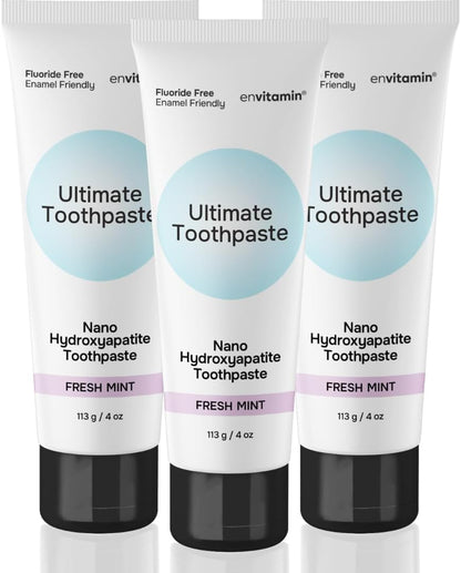 envitamin Nano Hydroxyapatite Toothpaste 3 Pack & Methylated Multivitamin