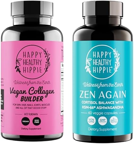 Happy Healthy Hippie Zen Again Cortisol Manager & Vegan Collagen Builder