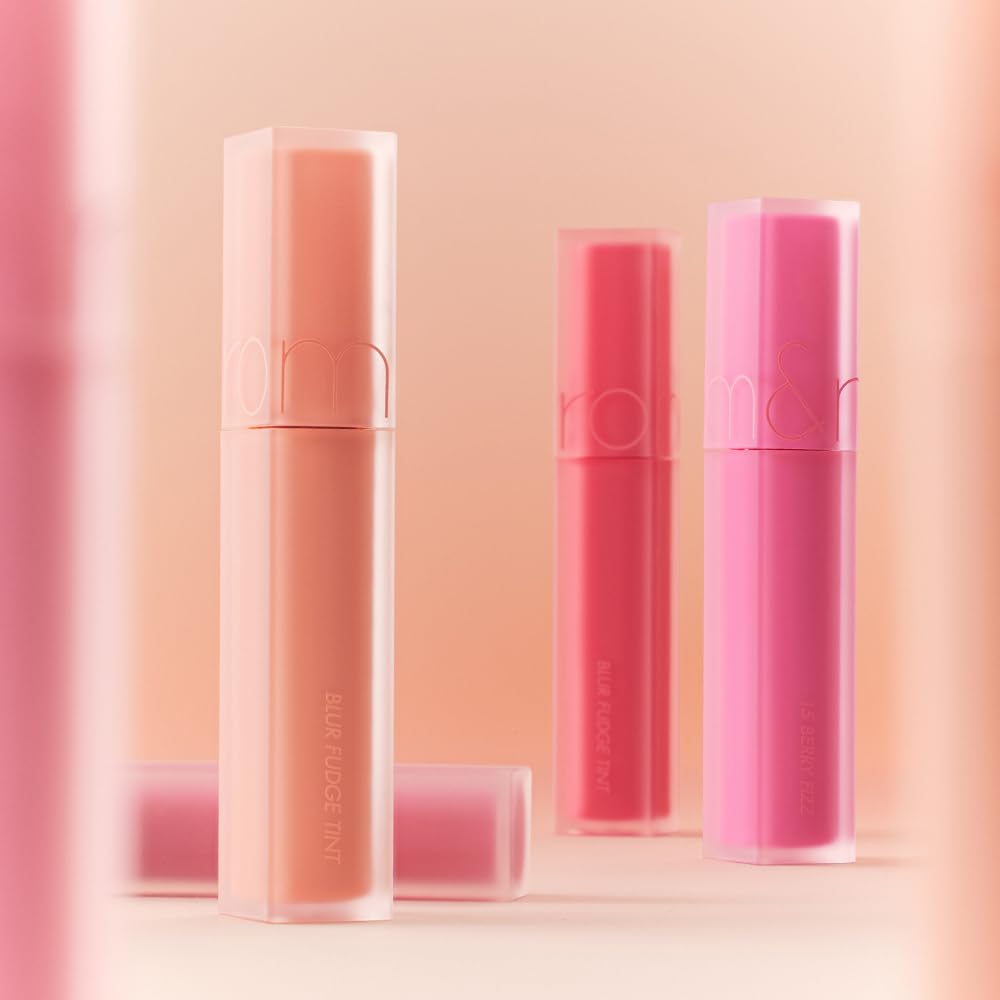 rom&nd OVEEER Shade Series Blur Fudge Tint | Silky Matte Lipstick for Velvety Smooth Lips | Long-Lasting Stain, Wrinkle Blurring, Moisturizing Formula | 16 Burnt Orange | Lip Stain Long Lasting Waterproof | Buildable Matte Blurred Finish | Hydrating Lip S