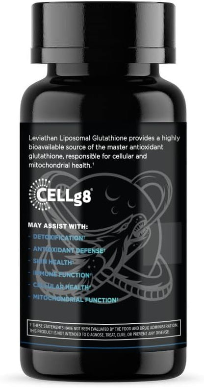 Leviathan Nutrition Liposomal Glutathione Capsules, 30 Count, Maximal Absorption, Immune Health, Antioxidant Support
