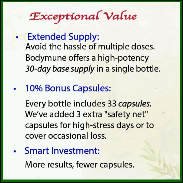 Bodymune Heart Health Blend Cholesterol Support – Organic Cardiovascular & Circulation Supplement – with Green Tea, Pomegranate & Black Seed Oil – 30Capsules – USDA Organic, Vegan (30 Count)