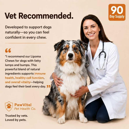 Lipoma Treatment for Dogs – Lumps & Bumps Support, Helps Reduce Fatty Tumors, Turkey Tail Mushroom Chews for Immune Health with L Carnitine, Chicken Flavor, 150 Soft Chews