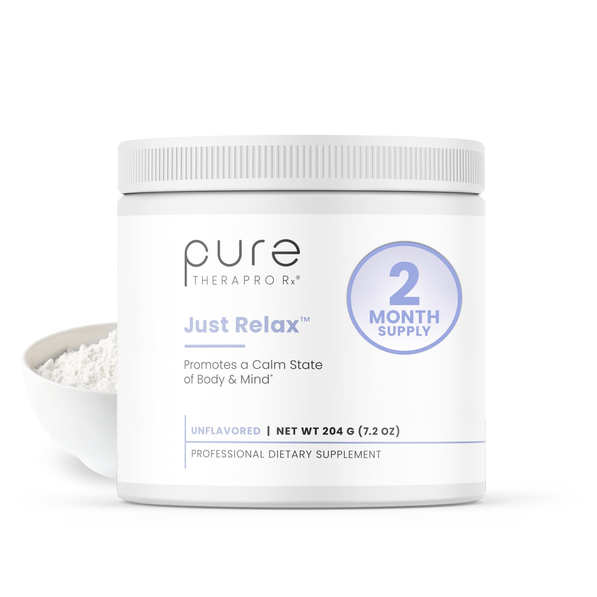 Pure Therapro Rx Just Relax Cherry - 60 Servings | Supports Relaxed Mood & Healthy Blood Pressure | Myo-inositol, Di-Magnesium Malate, GABA, Taurine, & L-Theanine