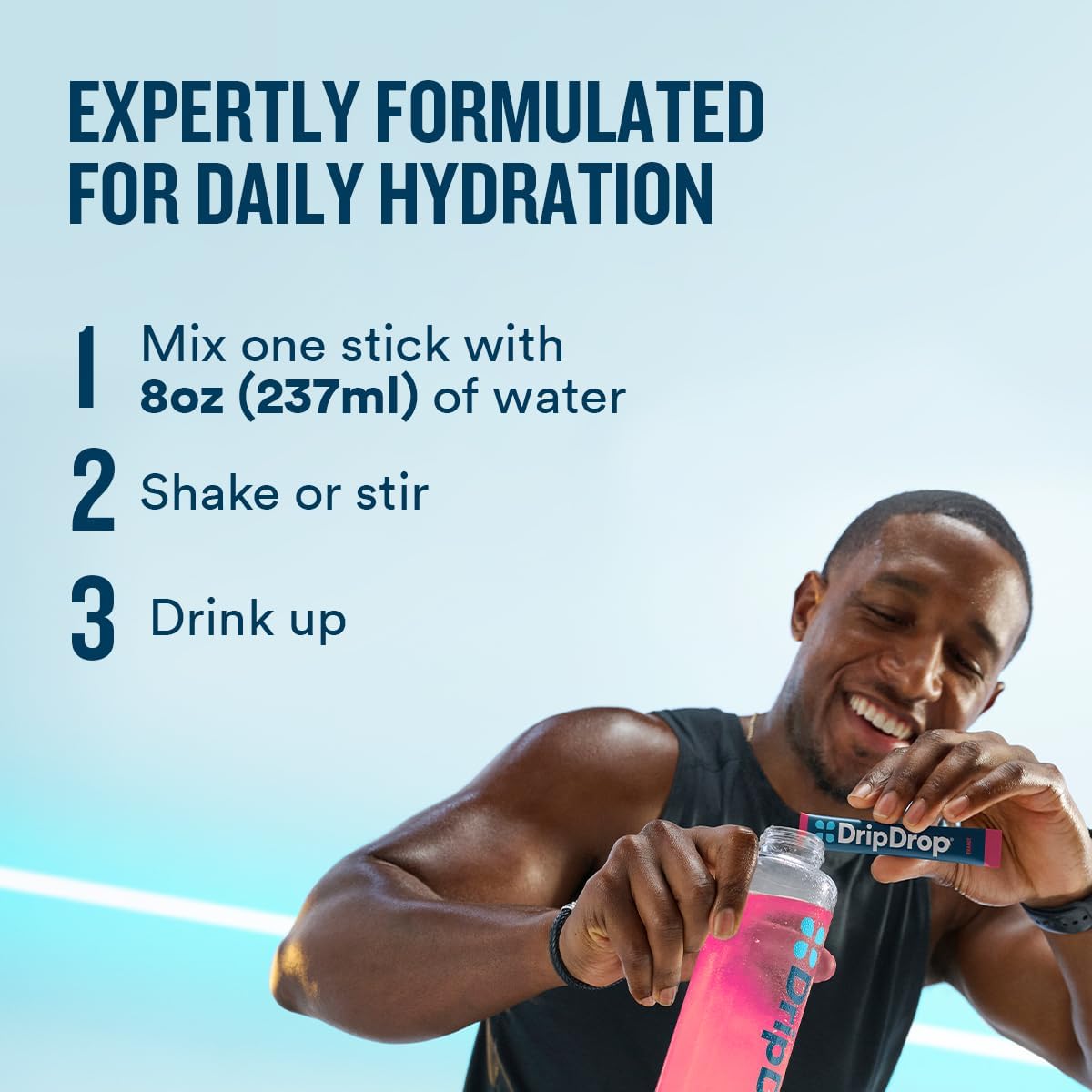 DripDrop Hydration Bold Tropical Variety Bundle Electrolyte Packets, 32 Ct | Watermelon, Berry, Lemon, Orange, Mango, Açaí, Passion Fruit & Piña Colada; Single Serve Powder Drink Mix; 3X Electrolytes