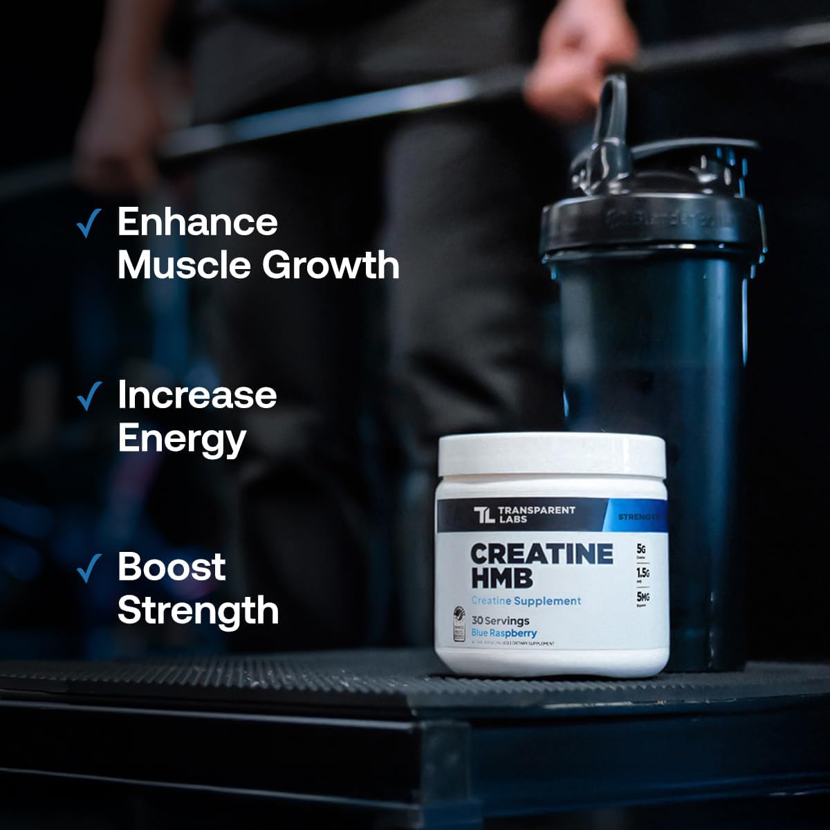 Transparent Labs Hydrate Electrolytes Powder (40 Servings, Tropical Punch) & Creatine HMB (30 Servings, Strawberry Lemonade)