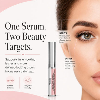 Agelyss Lash & Brow Enhancer - Longer, Stronger & Thicker Lash and Brows - 1 Bottle