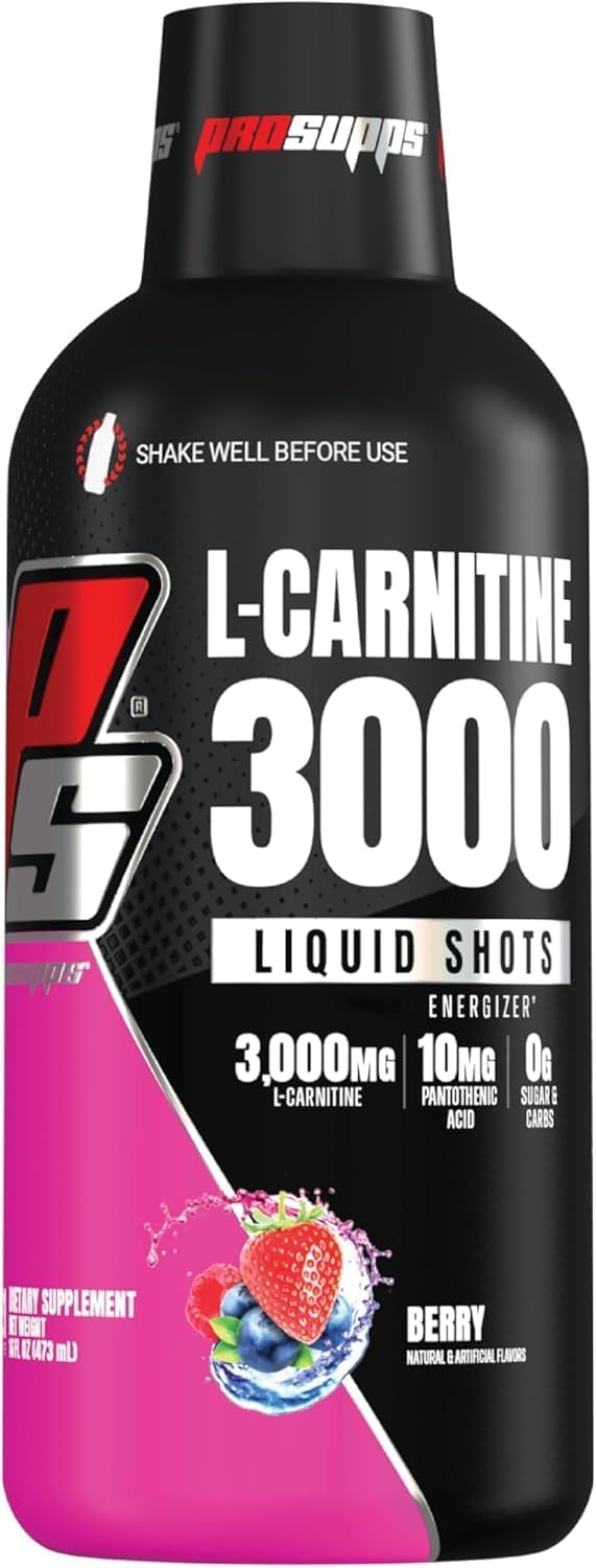ProSupps L-Carnitine 3000 Stimulant Free Liquid Shots (Berry) Dr. Jekyll Signature Intense Focus, Energy & Pumps Pre-Workout Powder (Blueberry Lemonade) Bundle