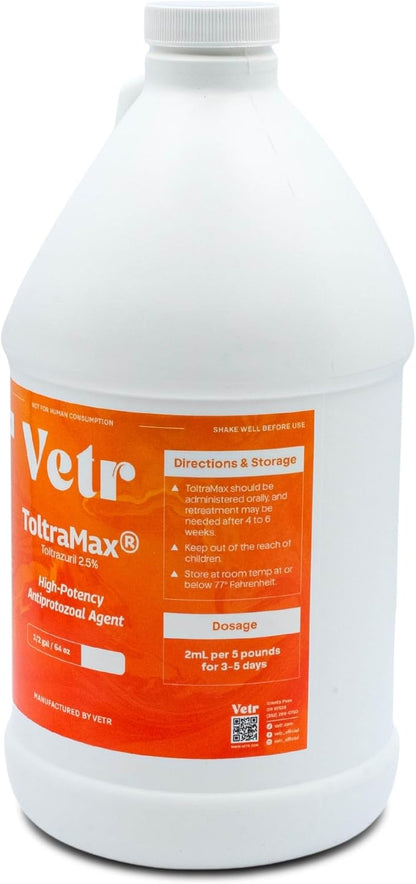 Toltrazuril 2.5% for Horses, Dogs, Cats, 1/2 Gallon, For Non-food chain animals, Peanut Butter