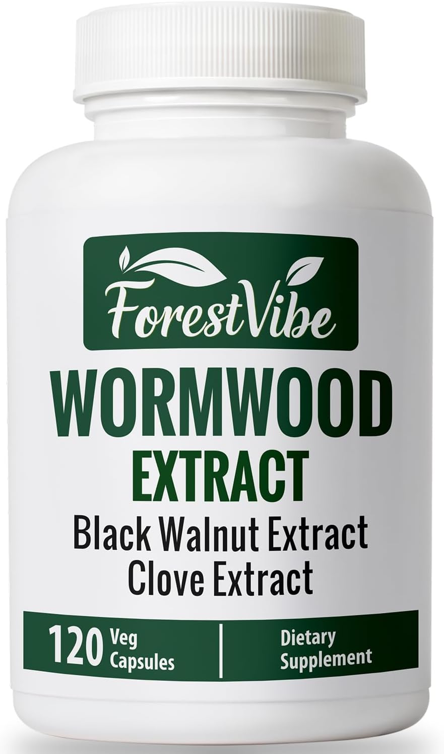Wormwood Complex with Black Walnut & Clove, 3-in-1 Herbal Blend, Sweet Wormwood Extract Capsules, 120 Vegan Capsules, 2 Month Supply, Non-GMO & Gluten Free Supplement
