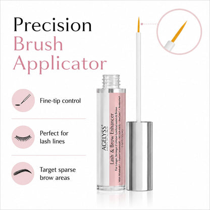 Agelyss Lash & Brow Enhancer - Longer, Stronger & Thicker Lash and Brows - 1 Bottle