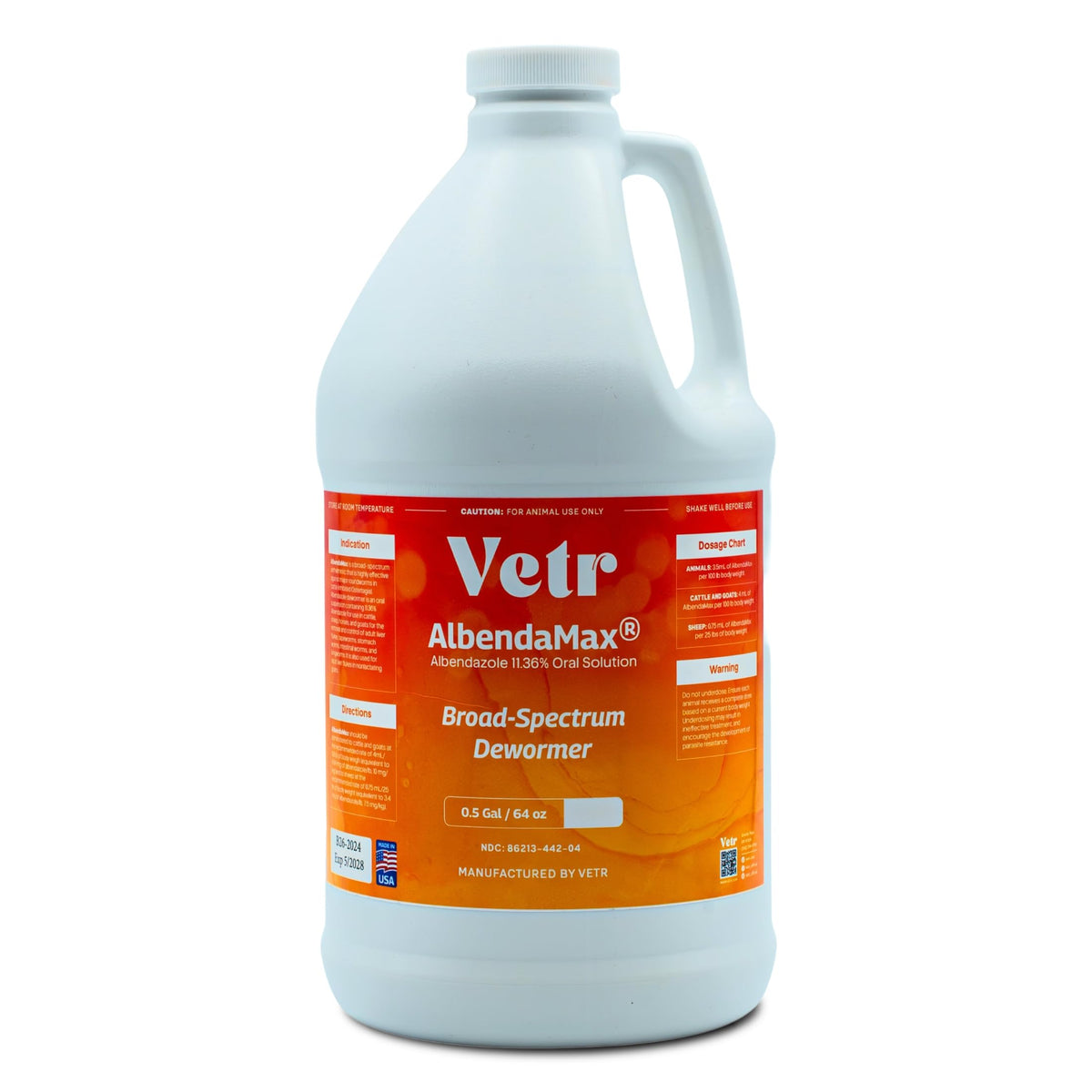 vetr AlbendaMax Oral Suspension, Liquid for Cattle, Sheep & Goats – 240 mL
