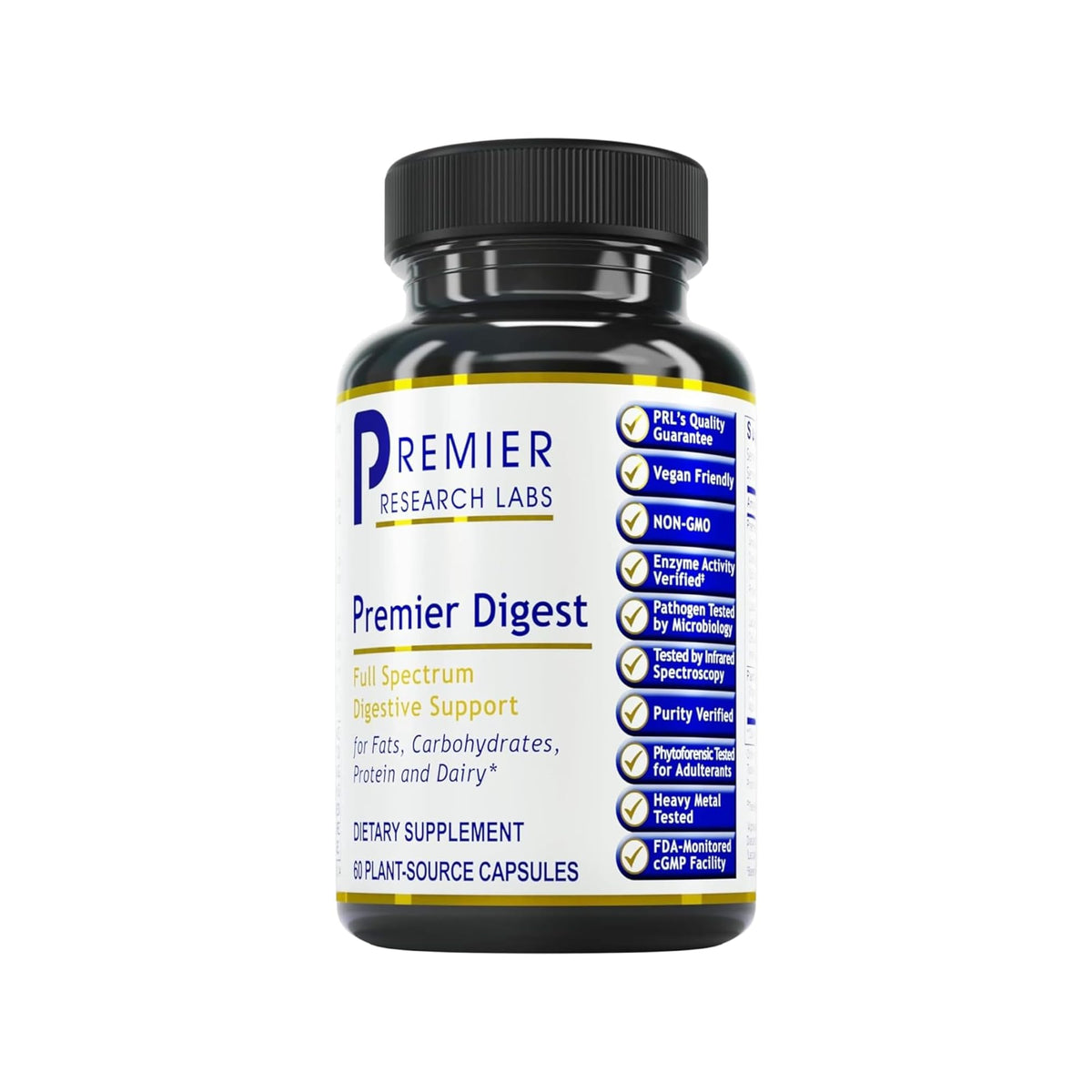 Premier Research Labs Active Digestive Enzymes with Probiotic and Prebiotics - Promotes Full-Spectrum Digestive Support - with Amylase, Protease & Lipase, 60 Plant-Sourced Capsules Premier Research LabsBuy Supplements Australia