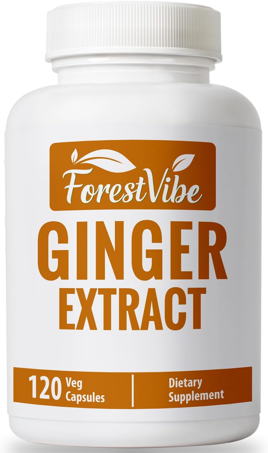 Ginger Root Capsules 1000mg, Potent Ginger Extract Powder, 120 Vegan Capsules, 2 Month Supply, Non-GMO and Gluten Free Ginger Supplement