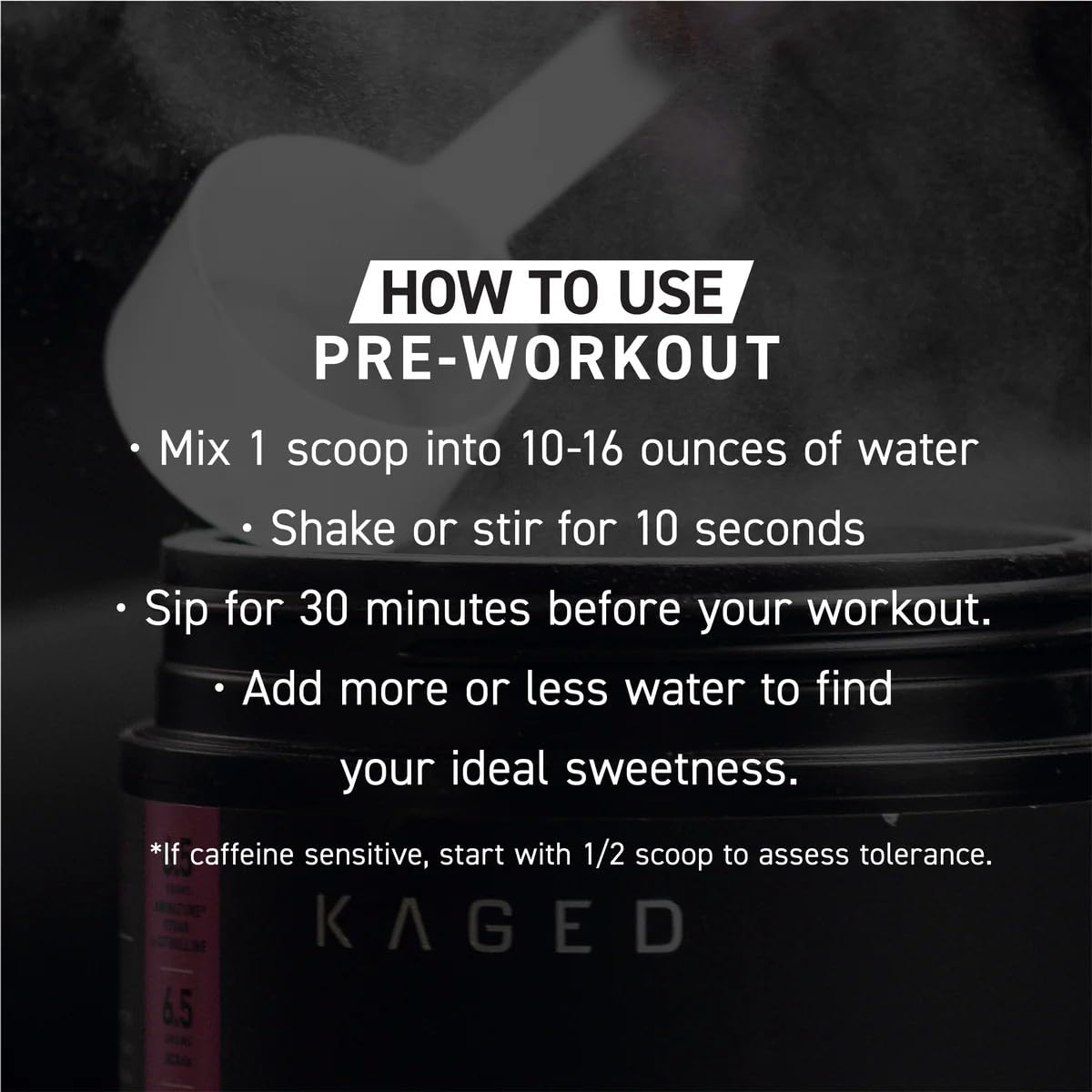 Kaged Original Pre Workout Powder | Fruit Punch | Pre-Workout with Creatine, Beta Alanine, L-Citrulline, BCAAs | 274 mg Caffeine | Pre Supplements for Men & Women | 20 Servings