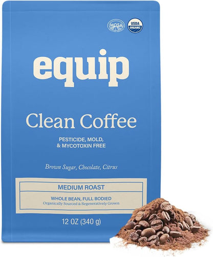 Equip Foods Prime Protein Powder Vanilla & Gold Standard Clean Coffee