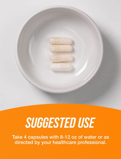 BulkSupplements.com MSM Capsules - Methylsulfonylmethane, MSM 3000mg - Joint Supplements, Gluten Free, 4 Capsules per Serving, 240 Count (Pack of 1)