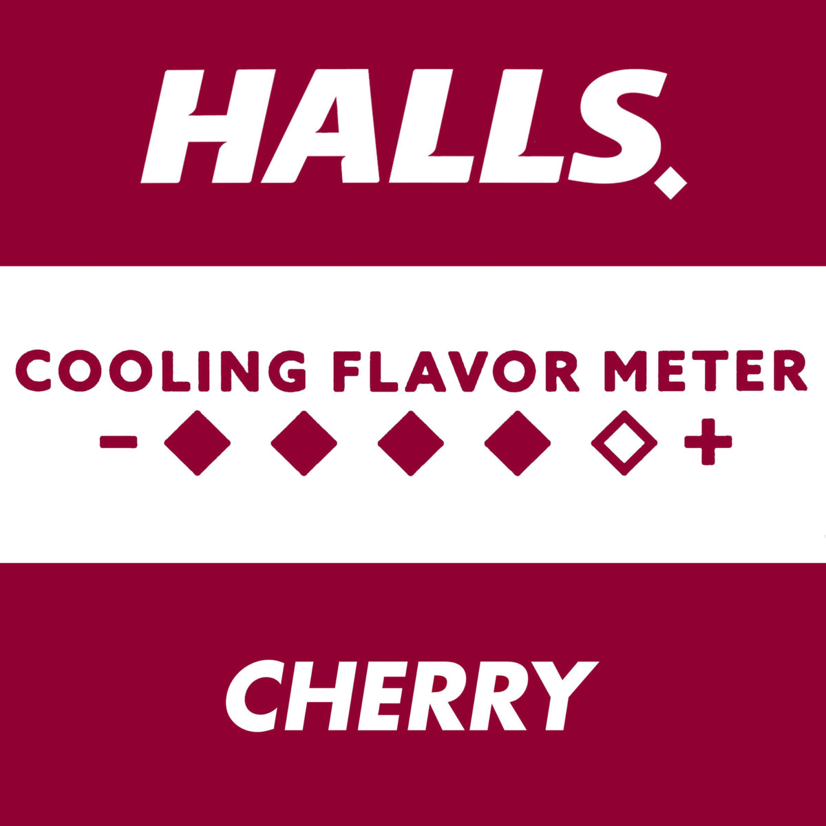 HALLS Cough and Throat Relief Cherry Cough Drops, Bulk Pack, 200 Drops
