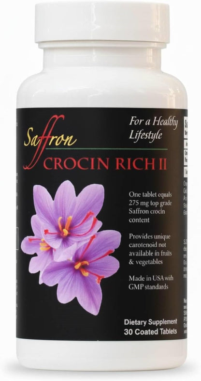 Crocin Mobility, Joint & Balance Support Supplement | CROCIN RICH II, 30CT | 75% Pure Crocin; Saffron's Key Bioactive; Clinically Relevant Dose; Motor Function; Balance; Nerve Health; Active Aging