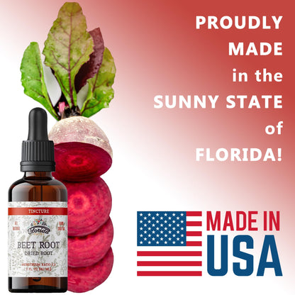 Beet Root Supplement - Liquid Beets Extra Fast Absorption - Beet Root Tincture Organic Extract, Gluten Free, 2 Fl Oz