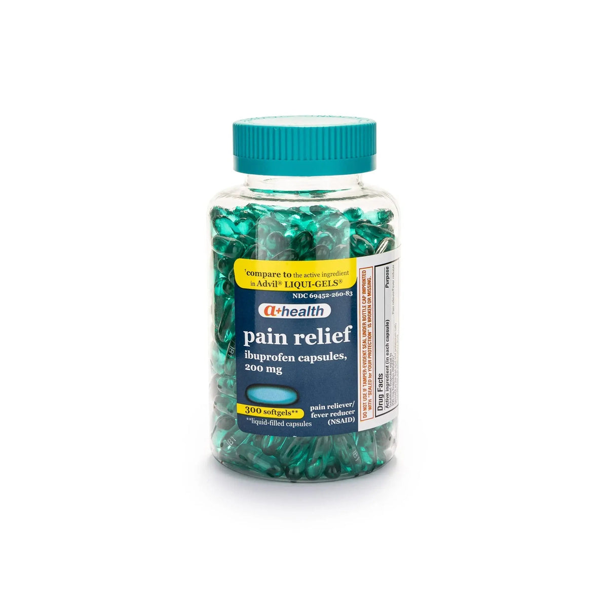A+Health Ibuprofen 200 Mg Softgels, Pain Reliever/Fever Reducer (NSAID), 300 Count A+HealthBuy Supplements Australia