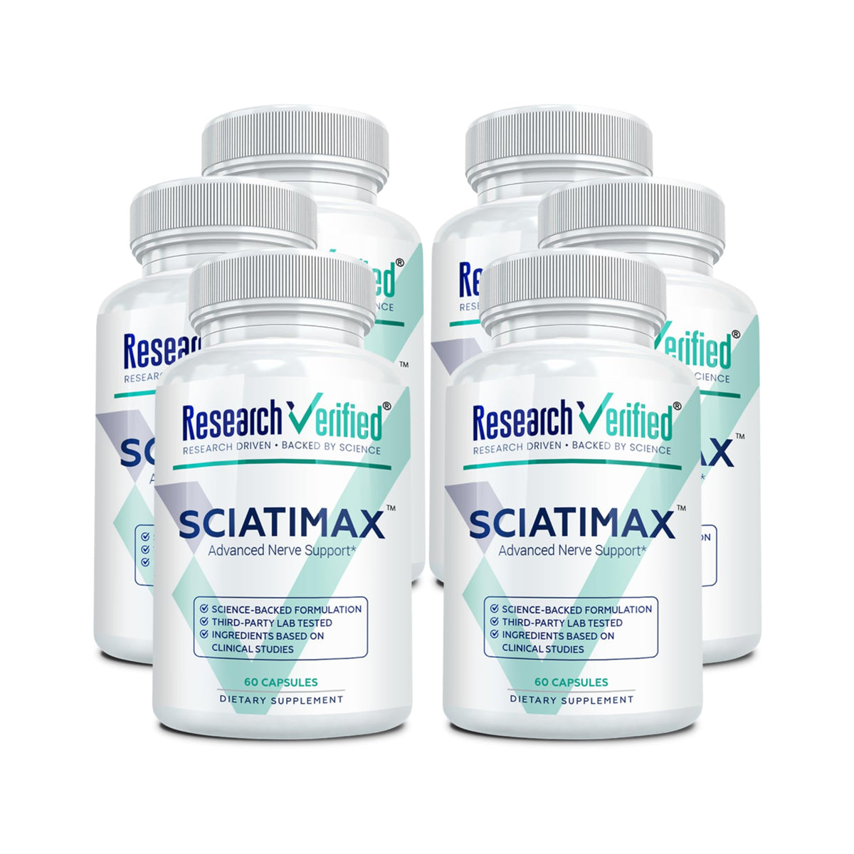 Research Verified Sciatimax – Sciatica & Nerve Support with B Vitamins, Magnesium, Corydalis, Boswellia & Alpha Lipoic Acid – 60 Vegan Capsules