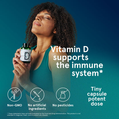 Puori Vitamin D3 Softgels, 2500 IU (62.5 mcg) - Fast Absorbing Vitamin D3 Supplements for Immune System Support, Bone Health & Density and Healthy Muscle Functions - Non-GMO & Gluten-Free - 120 Count Puori buy supplements Au