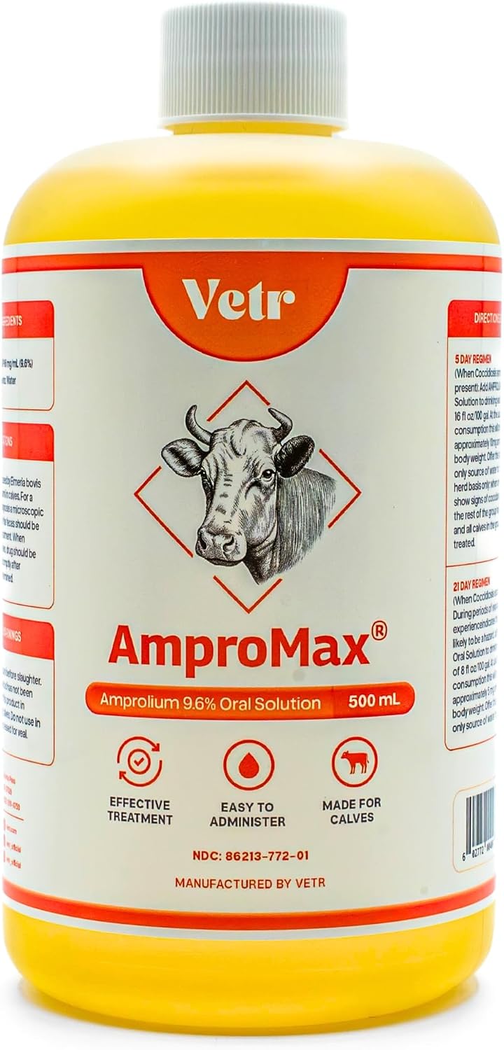 Ampromax Amprolium for Cattle (9.6%), 16.9 Ounces