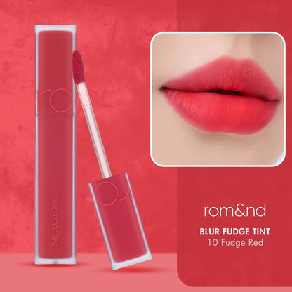 rom&nd OVEEER Shade Series Blur Fudge Tint | Silky Matte Lipstick for Velvety Smooth Lips | Long-Lasting Stain, Wrinkle Blurring, Moisturizing Formula | 16 Burnt Orange | Lip Stain Long Lasting Waterproof | Buildable Matte Blurred Finish | Hydrating Lip S