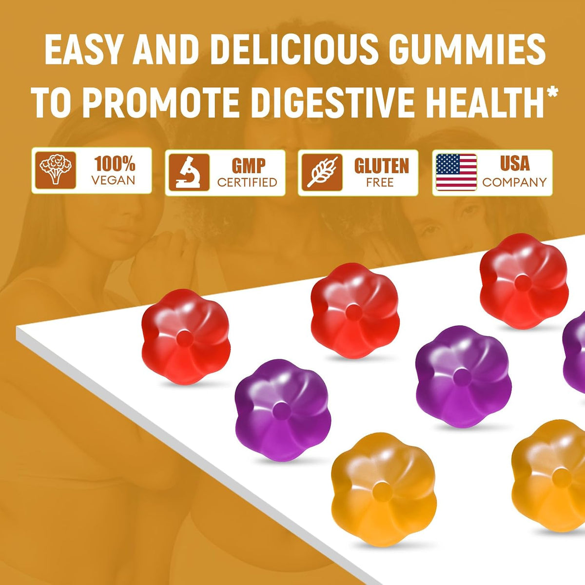 Migcopat (Grape, Apple, Orange) Fiber Gummies+Apple Gummies