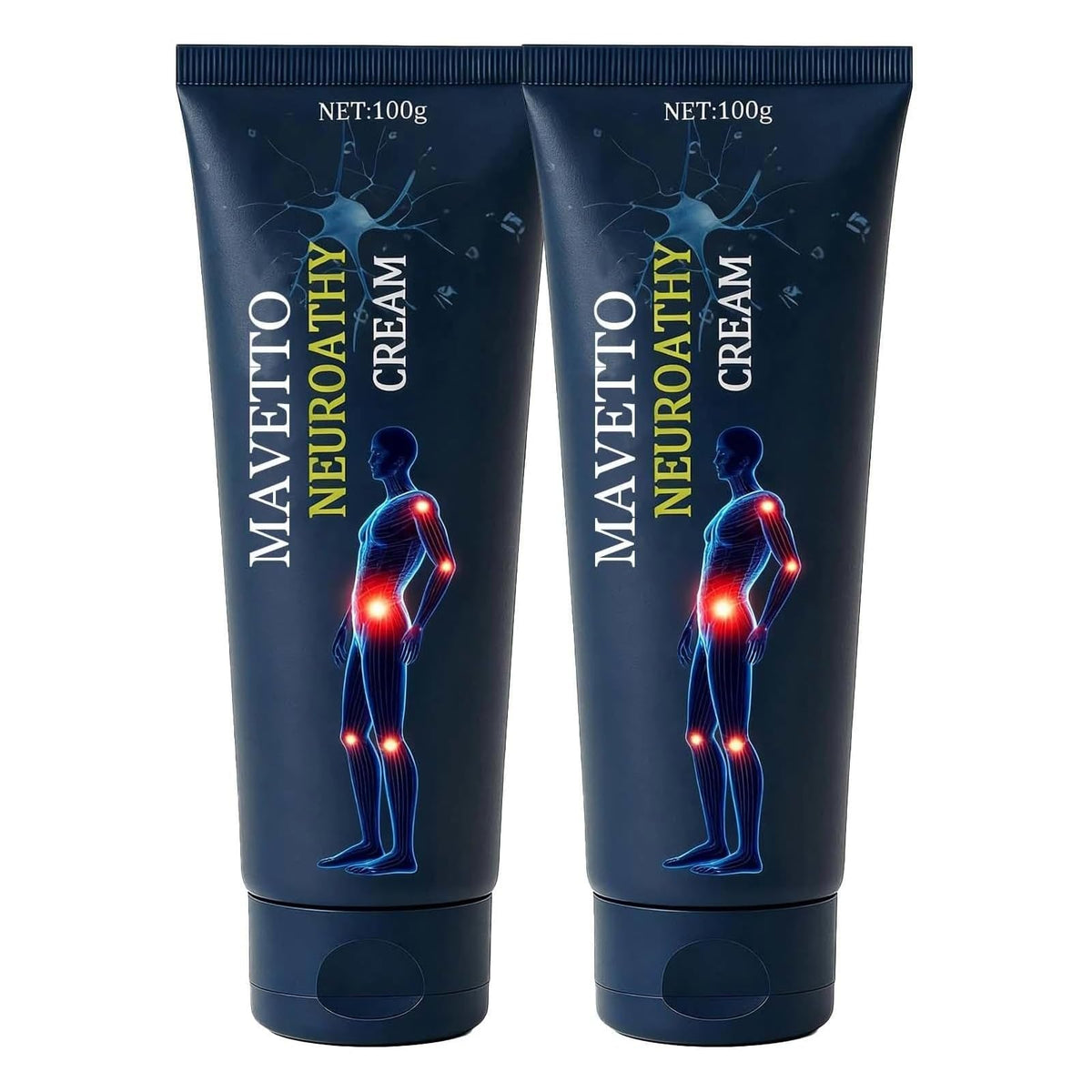 ReviveNerve Capsacare Neuropathy Relief Cream, Fast-Absorbing Soothing Cream with Capsaicin, Arnica, Menthol, MSM & Glucosamine for Feet, Hands, Legs, Muscles, Joints and Back (2pcs) ReviveNerveBuy Supplements Australia