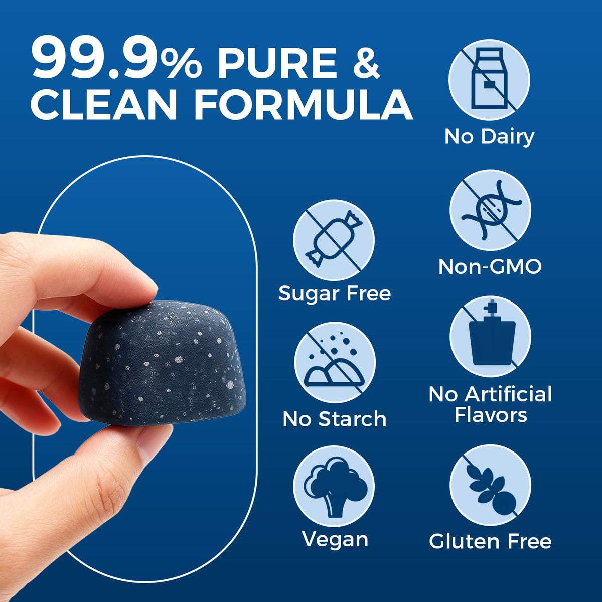 Methylene Blue Gummies, for Cognitive Support & Mental Focus, Clean 5mg of Methylene Blue Per Gummy, 99.9% Pure, Vegan, 60 Gummies