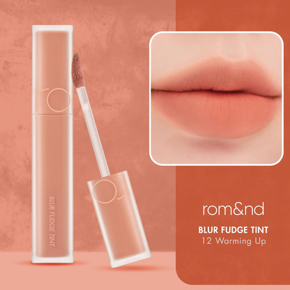 rom&nd OVEEER Shade Series Blur Fudge Tint | Silky Matte Lipstick for Velvety Smooth Lips | Long-Lasting Stain, Wrinkle Blurring, Moisturizing Formula | 16 Burnt Orange | Lip Stain Long Lasting Waterproof | Buildable Matte Blurred Finish | Hydrating Lip S