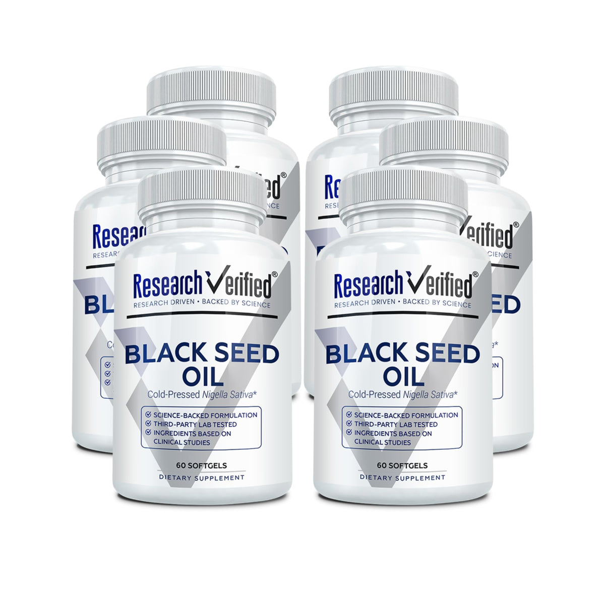 Research Verified Black Seed Oil - 60 Softgels - Boost Immunity, Support Digestion, Improve Respiratory Function - Cold-Pressed - 2% Thymoquinone (TQ)