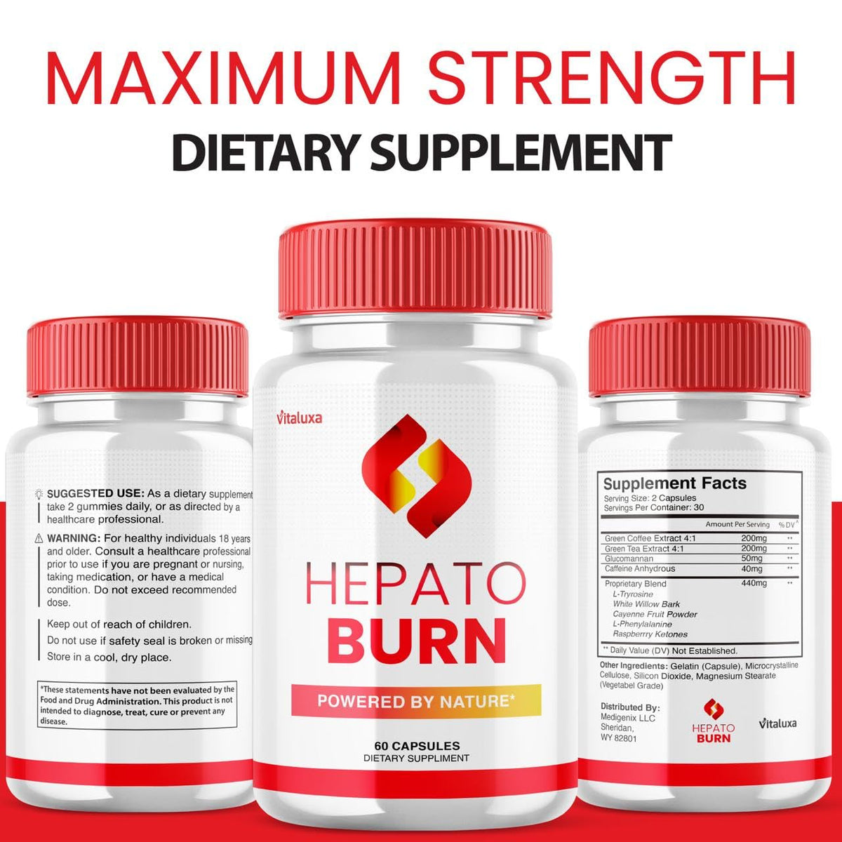 (3 Pack) Hepato Burn Capsules - HepatoBurn Supplement Pills Advanced Formula Wait Premium Blend All Natural Loss Support for Men Women, Hepataburn Reviews Maximum Strength Burner Health (180 Capsules) Vitaluxa buy supplements Au