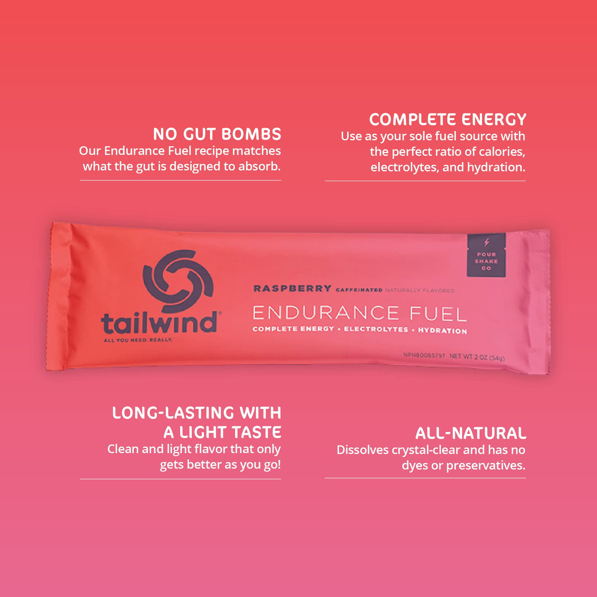 Tailwind Nutrition Endurance Fuel, Berry, 12 Servings