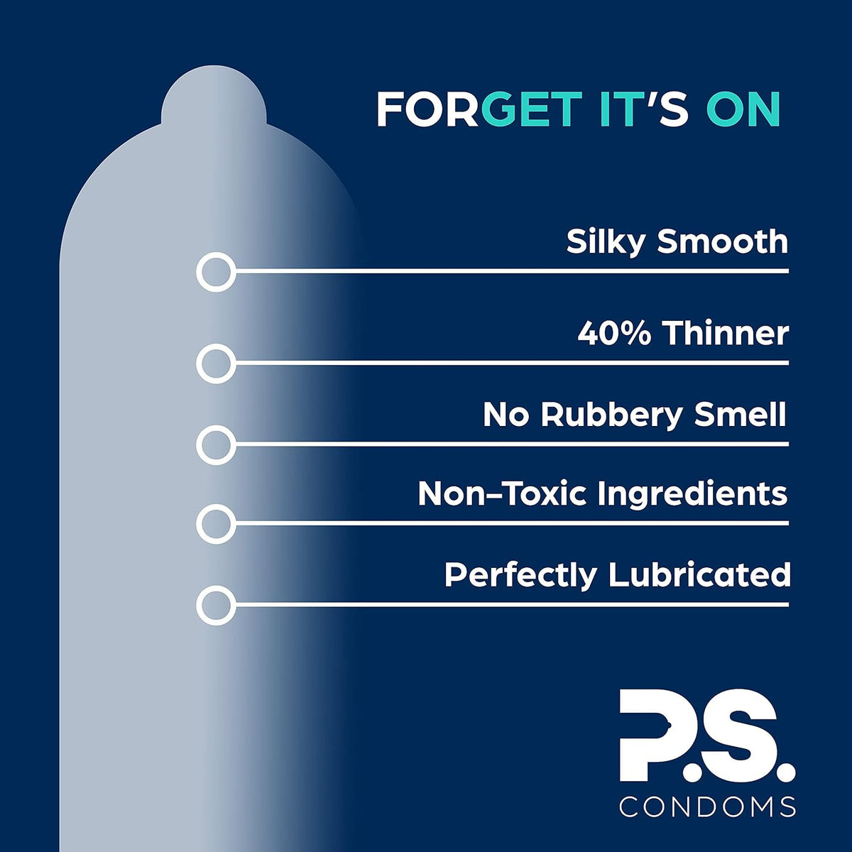 PS Allstar Bundle - 12-Pack of XL Thin Latex Condoms for Men, Afterparty Oversized Adult Flushable Wipes, Organic Personal Lubricant, and All Natural Testosterone Booster