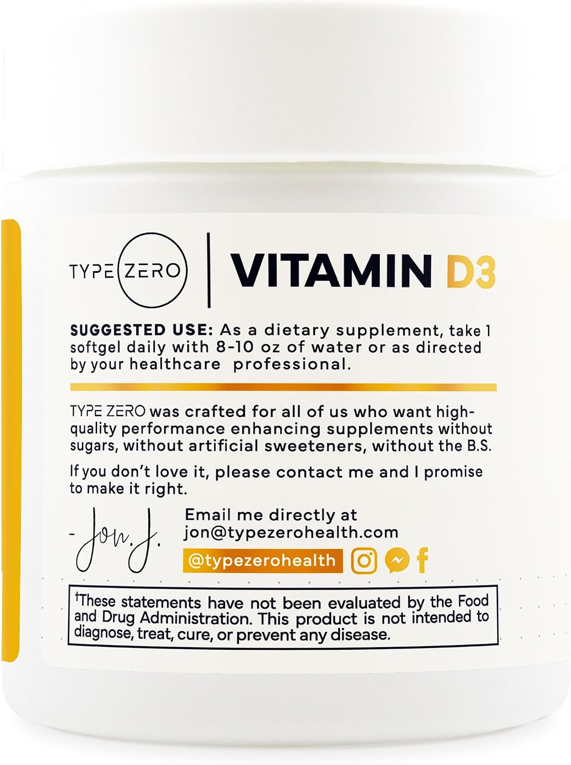 Type Zero Vitamin D3 2000 iu, 240 Softgels - Non-GMO & Gluten Free