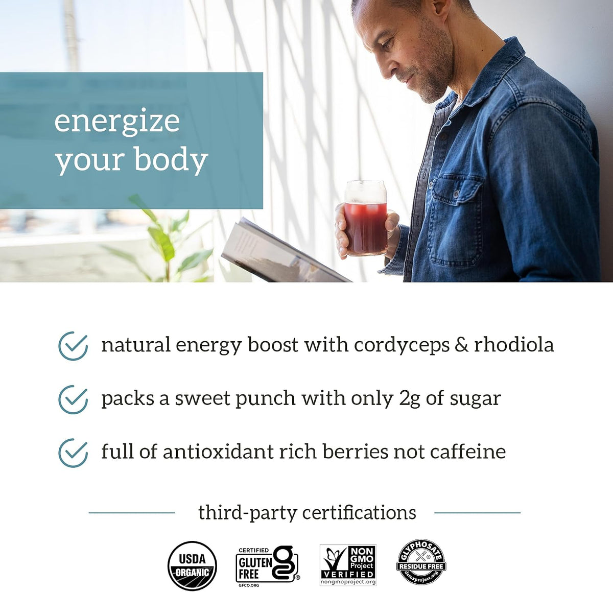 Organifi Sunrise to Sunset Power Box (9.5 Oz. Each) - Organic Superfood Powder - Green Juice, Red Juice, Golden Milk- 30-Day Supply - Vegan