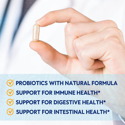 Probiotics for Women & Men 120 Billion CFU with 36 Strains, 30 Caps | Digestive and Gut Health, Delayed Release Capsules, Stomach Acid Resistant, No Need for Refrigeration, Non-GMO Raw Probiotic