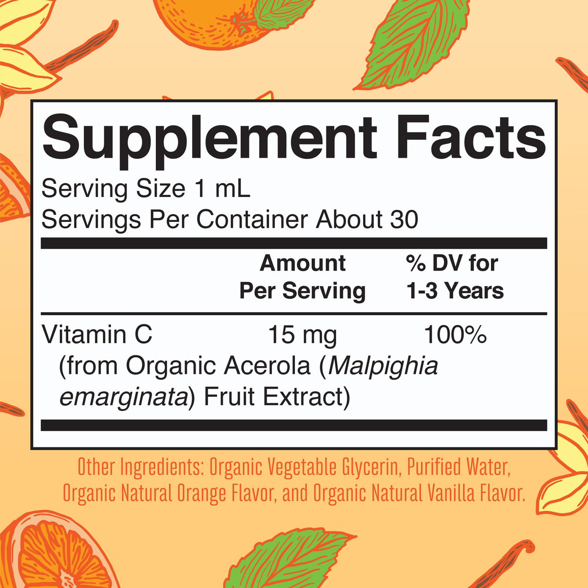 MARYRUTH'S Organic Toddler Vitamin C Drops for Immunity | Ages 1-3 Years | 15 mg Per Serving | Vitamin C for Immune Support & Overall Health | Vegan | Sugar Free | Gluten Free | Non-GMO | 30 Servings