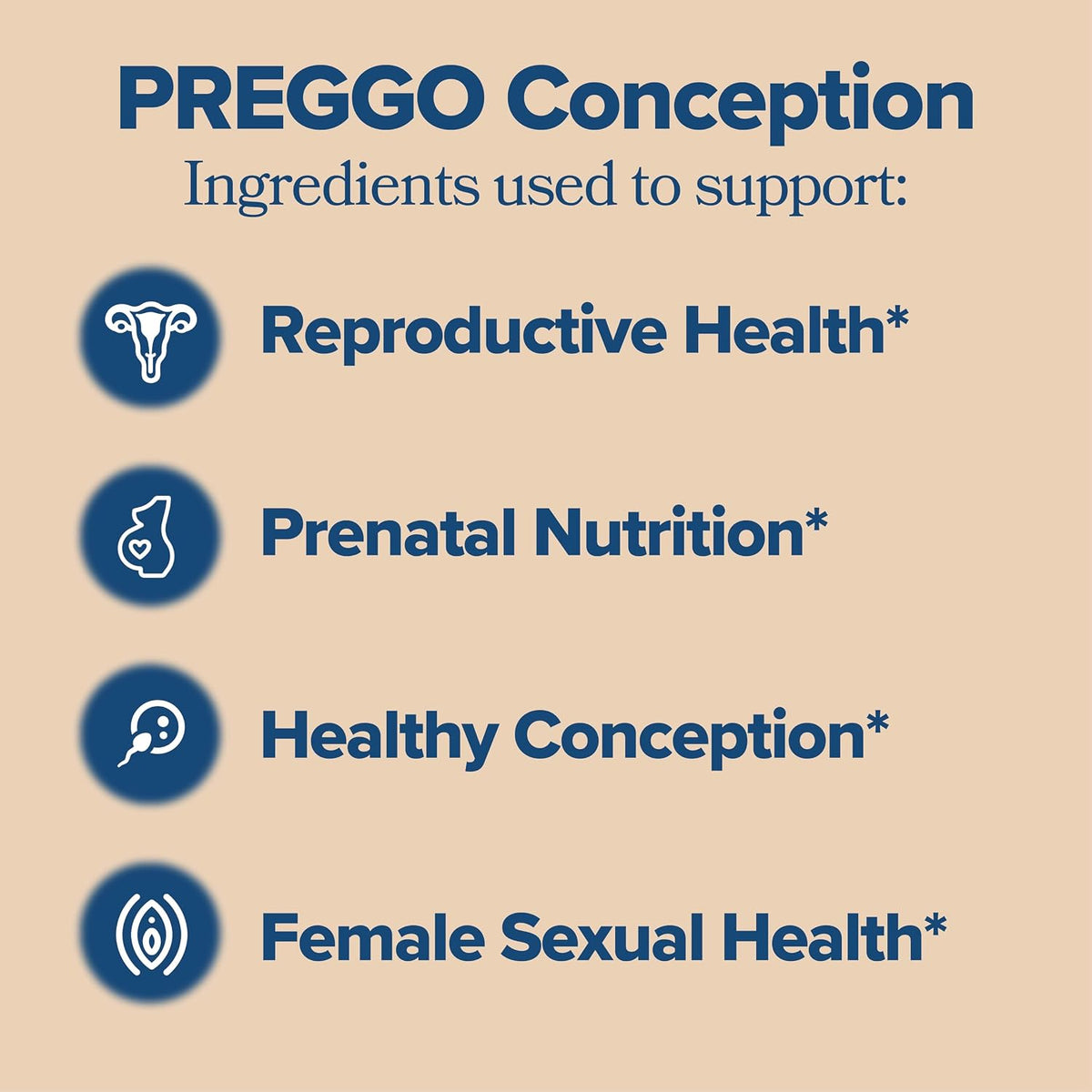 PREGGO Conception Support with CoQ10 – OBGYN-Formulated – 30-Day Supply