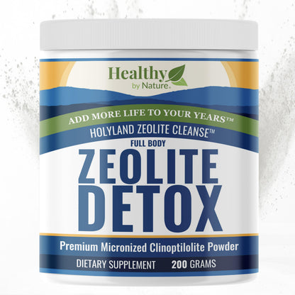 Healthy by Nature Full Body Zeolite Detox Cleanse Powder for Adults | Natural Clinoptilolite Binder Support, Therapeutic Dosing for Women and Men, Supports Energy, Mental Clarity & Gut Health